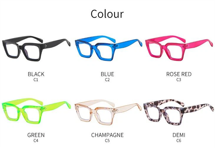 Hot Sale Sqaure Computer Anti Blue Glasses For Woman